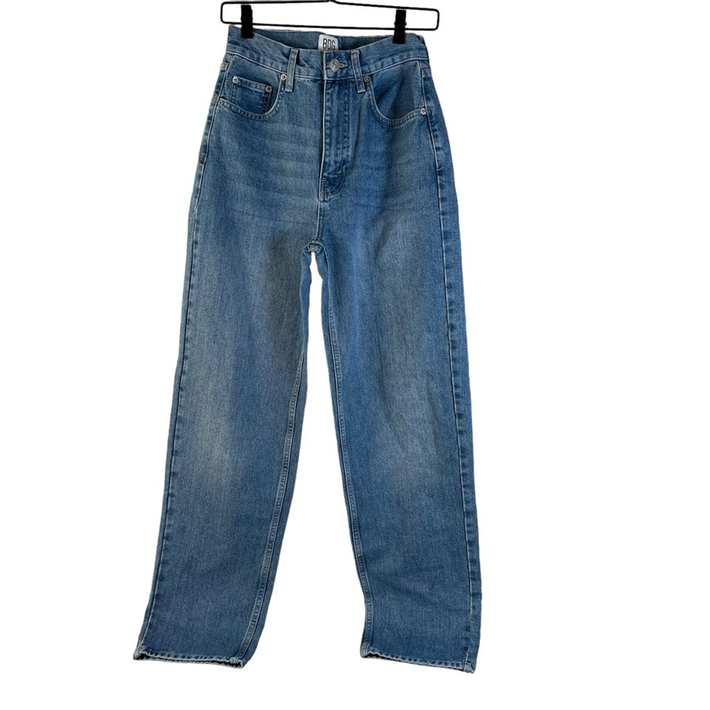 BDG Urban Outfitters Womens Baggy Straight Leg Jeans Blue Pockets Medium Wash 26